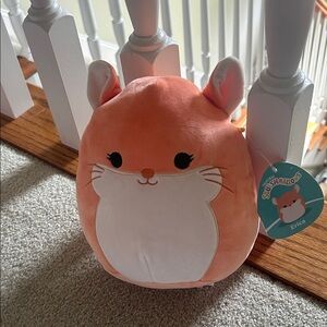 Squishmallows Erica Orange and White Plush